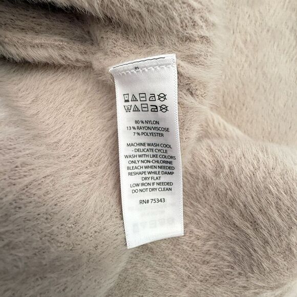 BAILEY Women sleeveless sweater cream ivory soft viscose quiet luxury size L - Picture 7 of 8